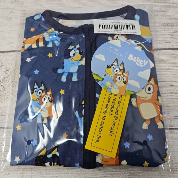 NEW!! Little Sleepies Bluey Dance Mode Zippy Size 18-24 months - Picture 1 of 3